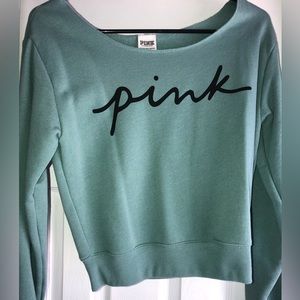 PINK Cropped Sweatshirt